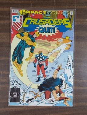 The Crusaders "Quit!" Comic Book - #6 October 1992 Bagged